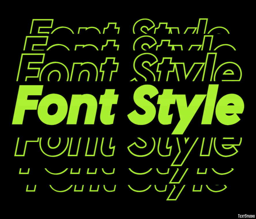 Font Style Metin Efekti