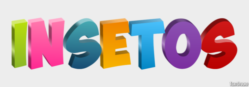 Insetos Tekst effect