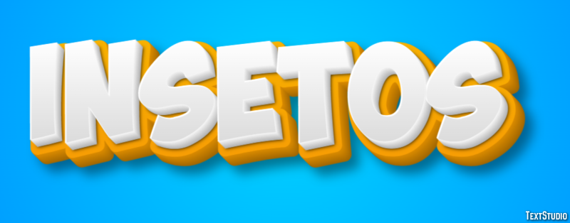 Insetos Efeito de texto