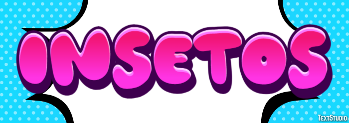 Insetos Efeito de texto