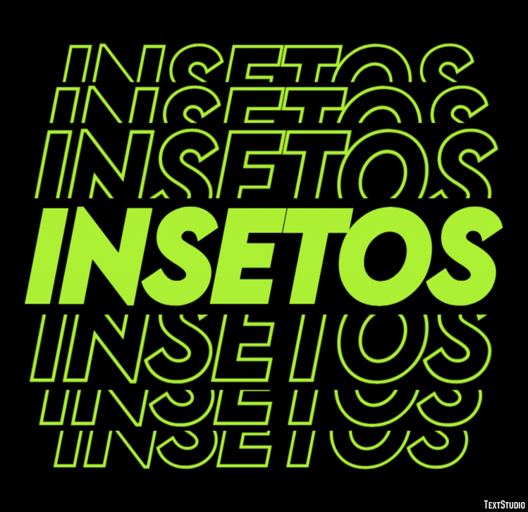 Insetos Efeito de texto
