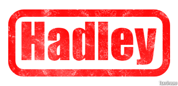 Hadley Efeito de texto