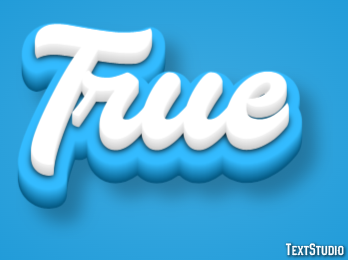 True Text Effect
