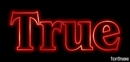 True Text Effect