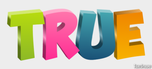 True Text Effect