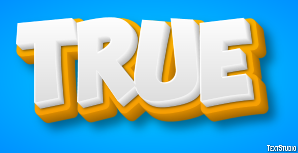 True Text Effect