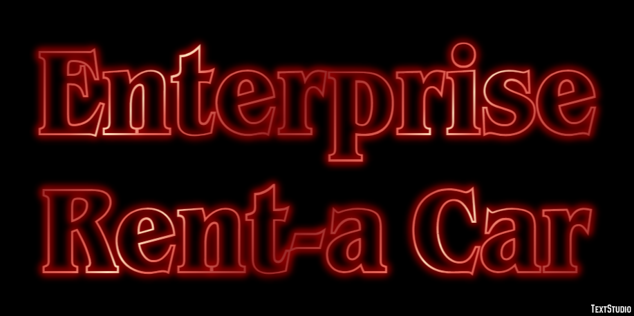 Enterprise Rent-a Car Efekt tekstowy