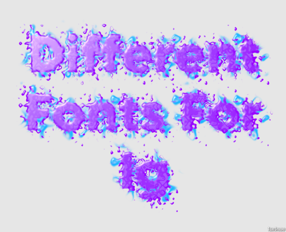 Different Fonts For Ig Efeito de texto