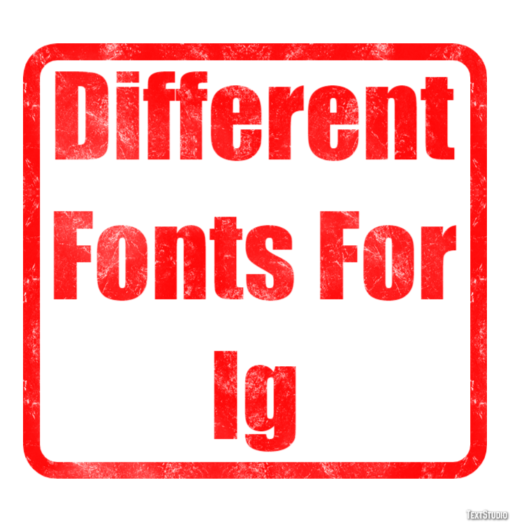 Different Fonts For Ig Efeito de texto