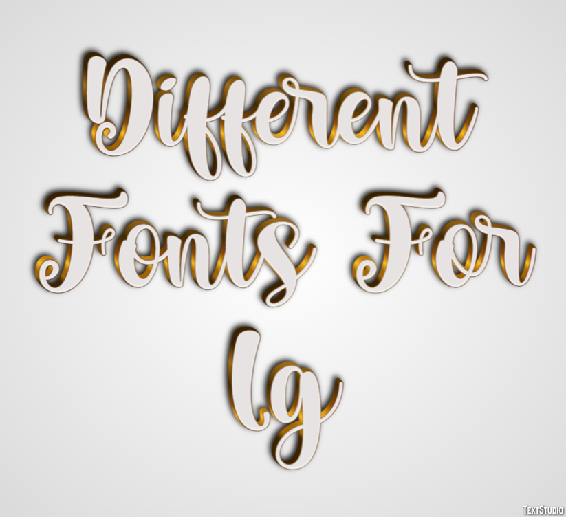 Different Fonts For Ig テキスト効果
