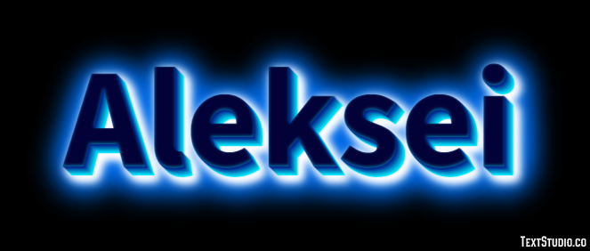 Aleksei Текстовый эффект