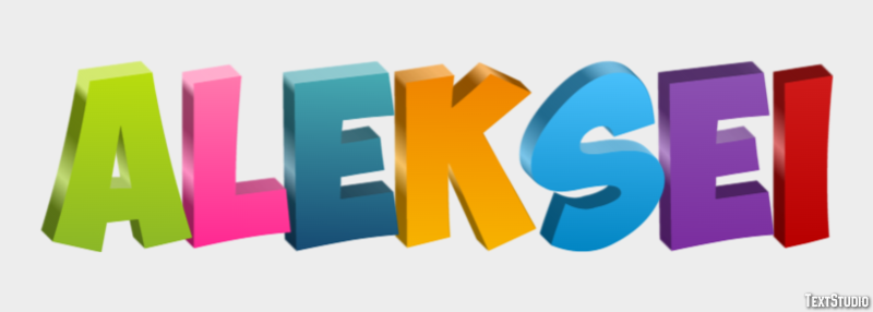 Aleksei Текстовый эффект