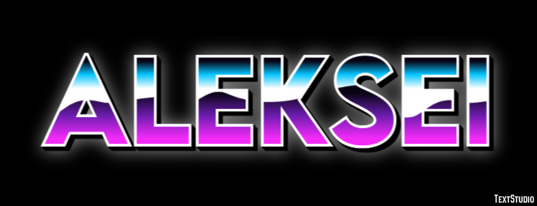 Aleksei Текстовый эффект