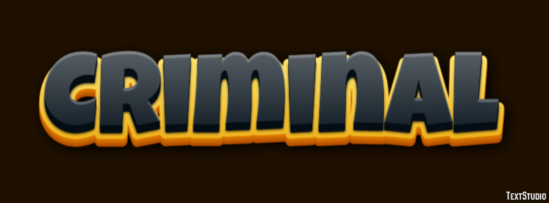 Criminal Text Effect