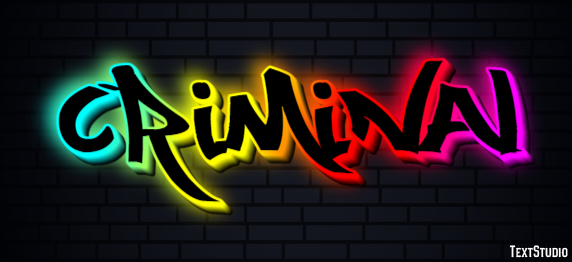 Criminal Text Effect