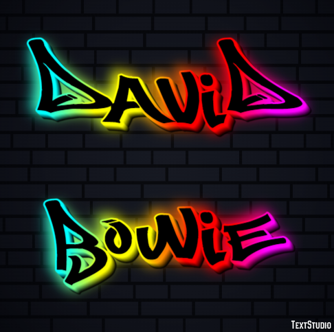 David Bowie Efeito do texto