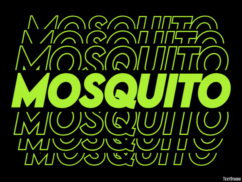 Mosquito Texteffekt
