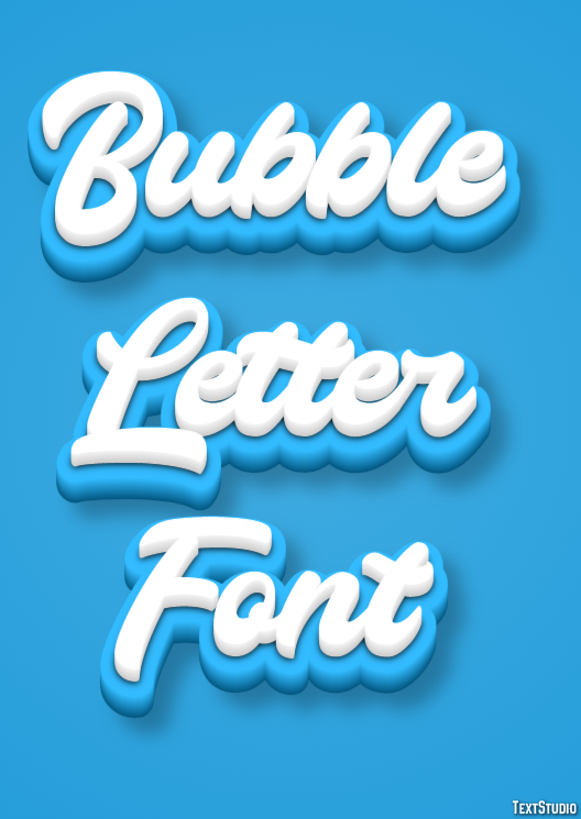 Bubble Letter Font Text Effect
