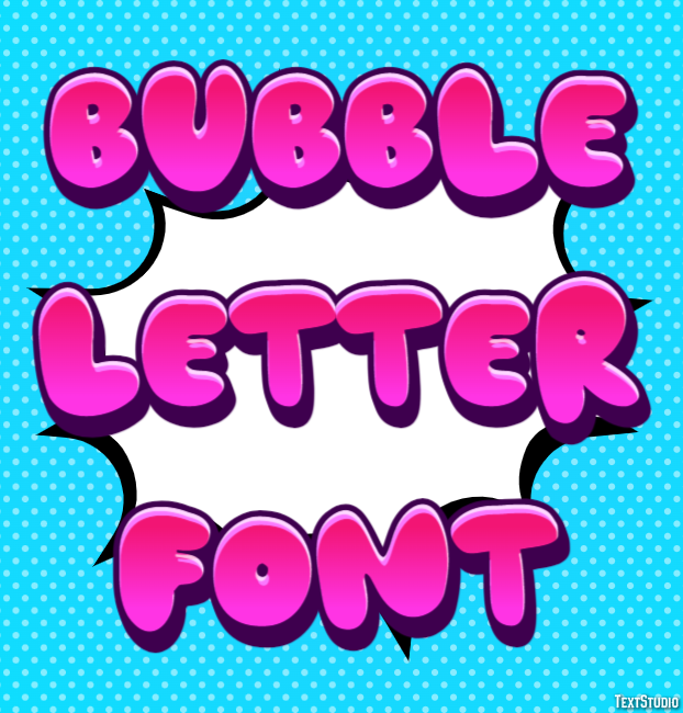 Bubble Letter Font Text Effect