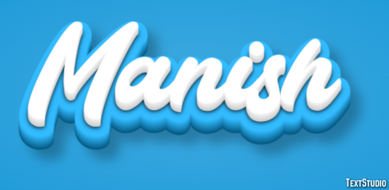 Manish Tekst Effect