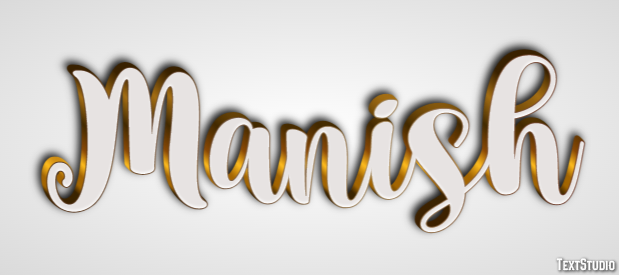 Manish Efeito de texto