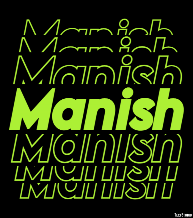Manish Text Effect
