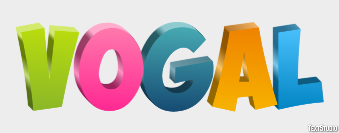Vogal Effetto testo