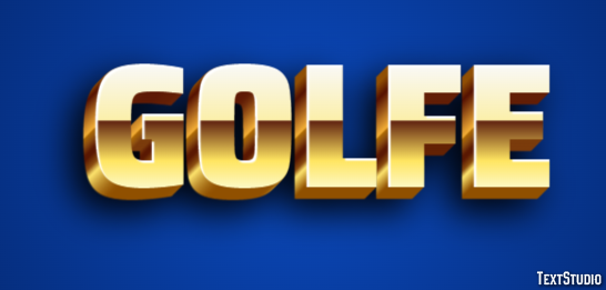 Golfe Efeito do texto