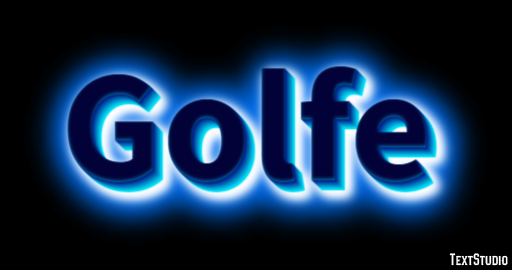 Golfe Efeito do texto