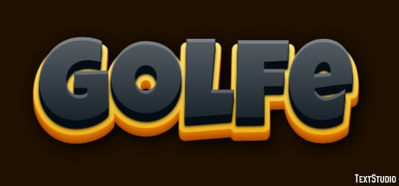 Golfe Efeito do texto