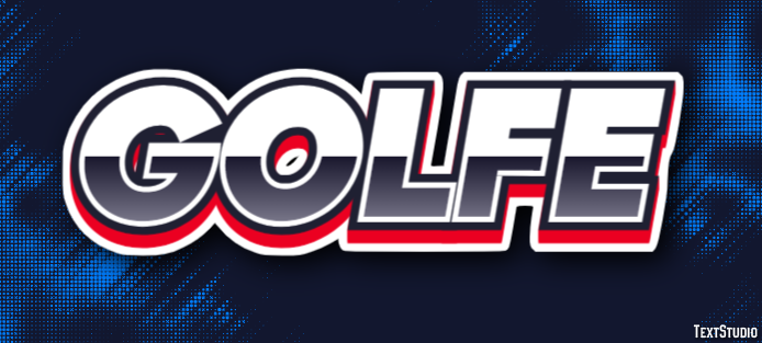 Golfe Efeito do texto