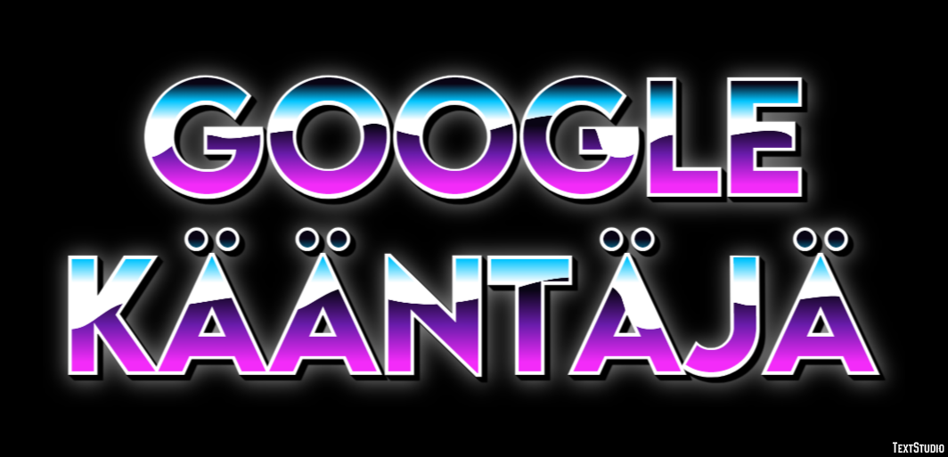 Google Kääntäjä Effetto testo