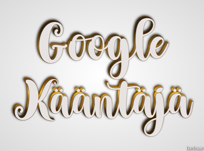 Google Kääntäjä Effetto testo