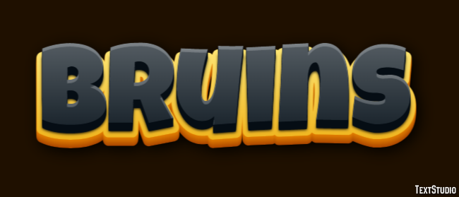 Bruins Text effect