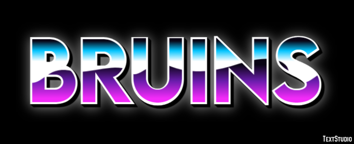 Bruins Text effect