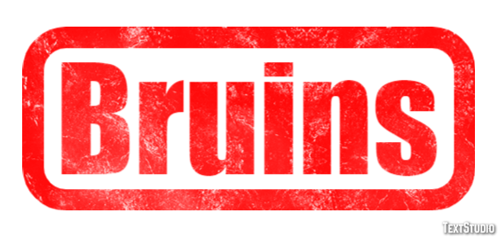 Bruins Text effect