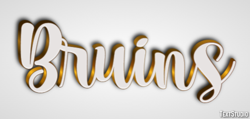 Bruins Text effect