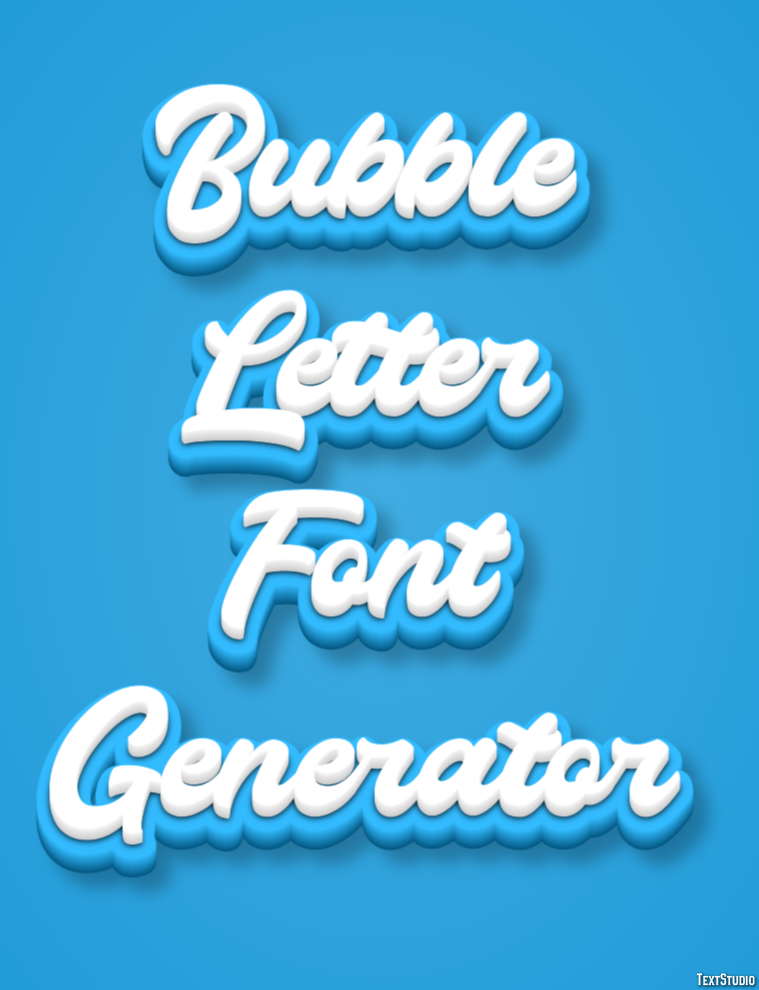 Bubble Letter Font Generator テキスト効果