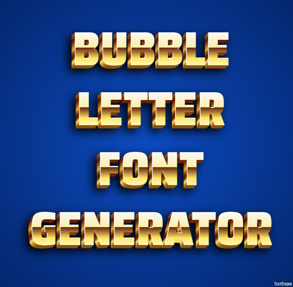 Bubble Letter Font Generator テキスト効果