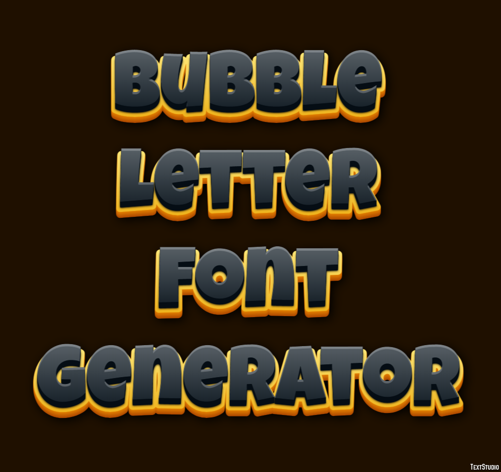 Bubble Letter Font Generator テキスト効果