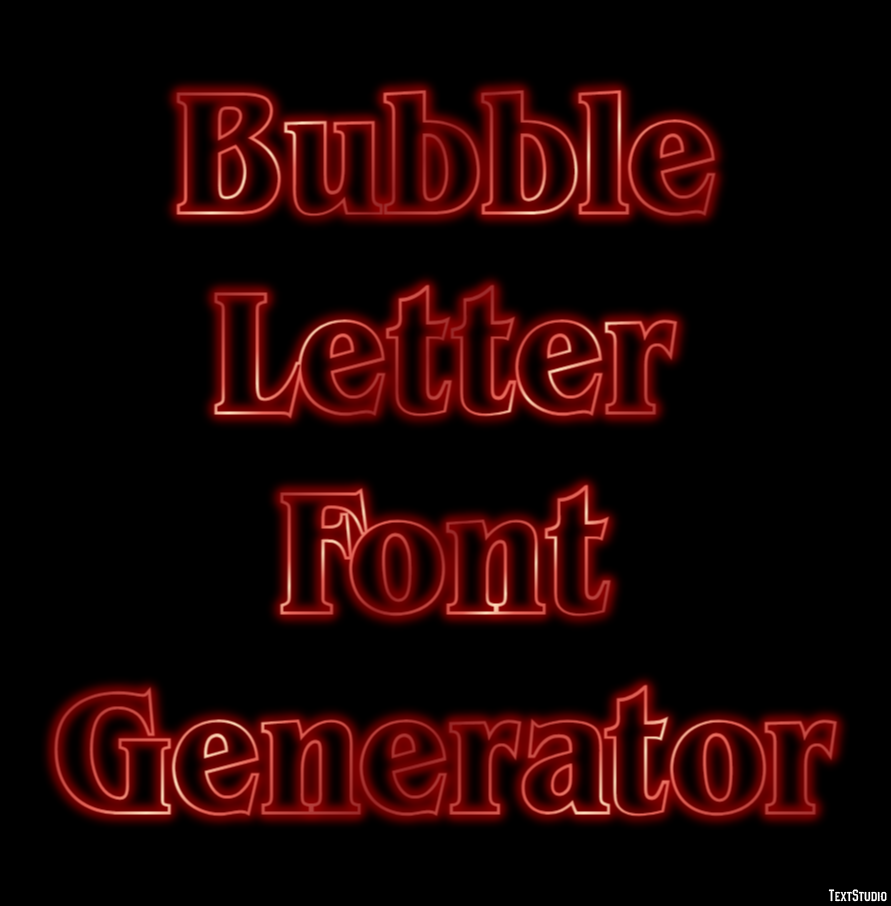 Bubble Letter Font Generator テキスト効果
