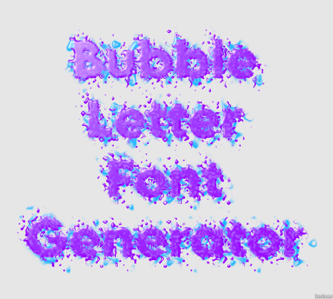 Bubble Letter Font Generator テキスト効果