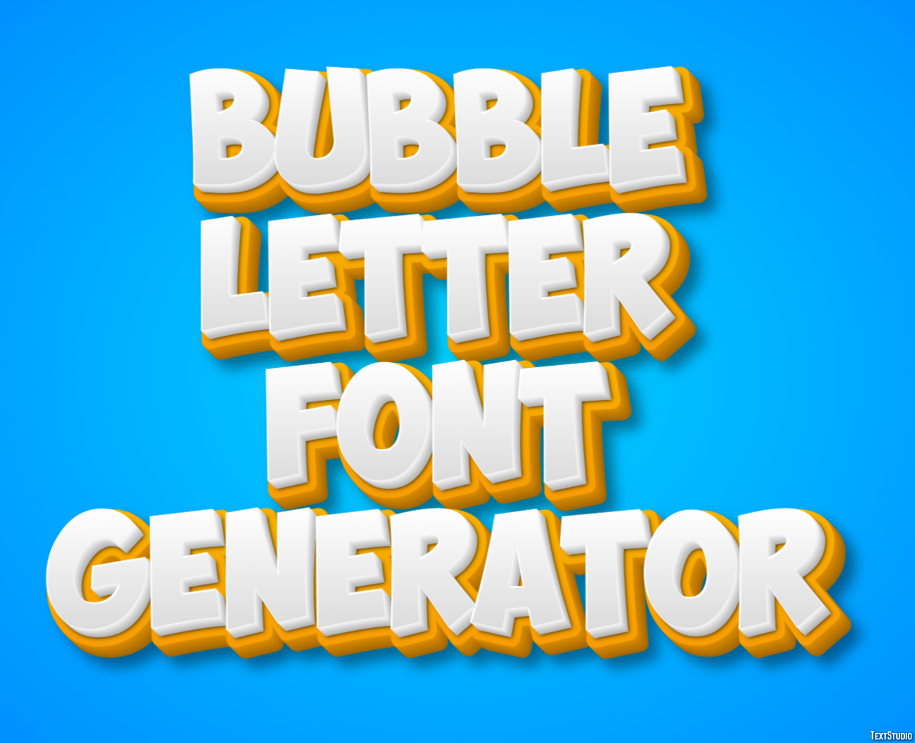 Bubble Letter Font Generator テキスト効果