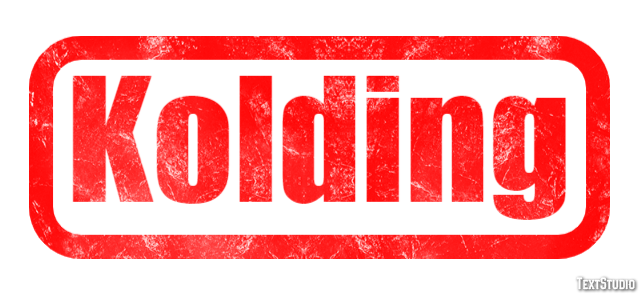 Kolding Efecto de Texto