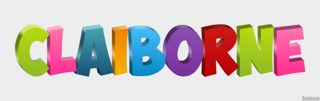 Claiborne Text effect