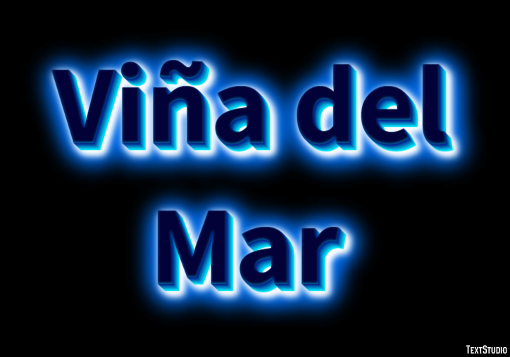 Viña del Mar Tekst Effect