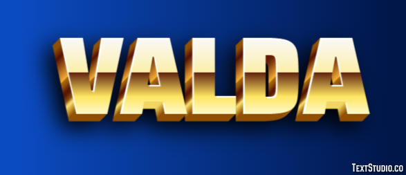 Valda Effetto testo