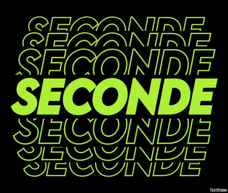 Seconde Effet de Texte