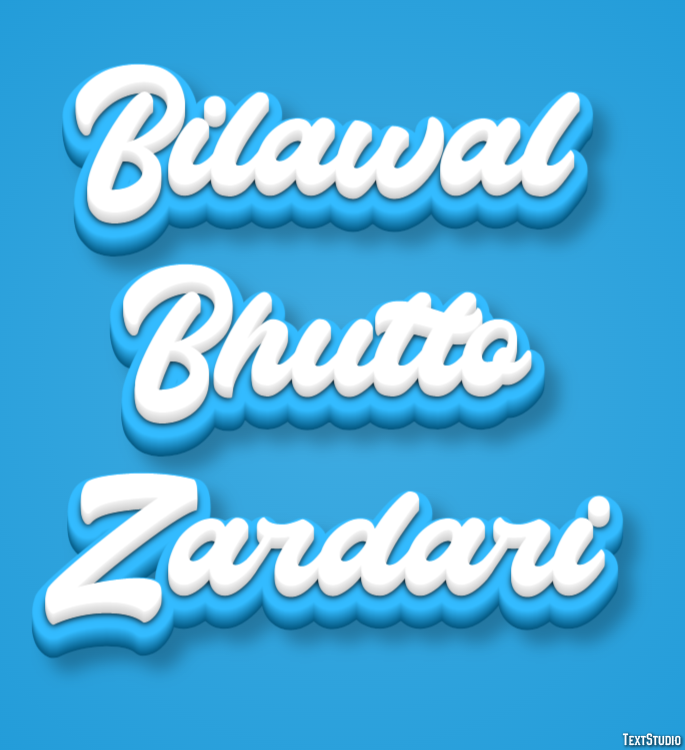 Bilawal Bhutto Zardari Efeito de texto