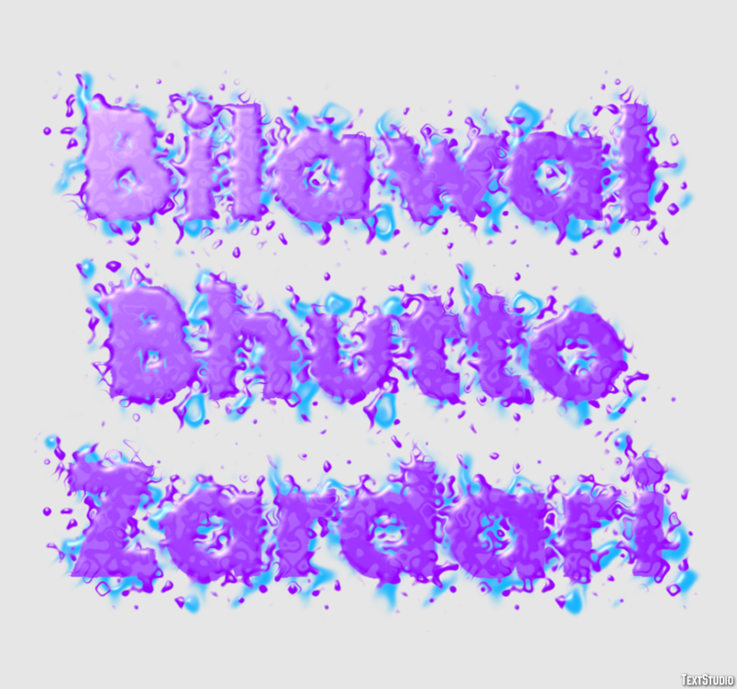Bilawal Bhutto Zardari Text Effect